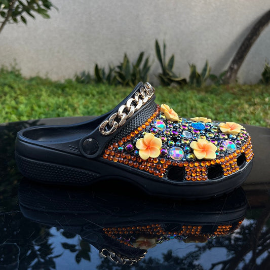 Wholesale custom Handmade Bling Rhinestone Clogs EVA Slippers