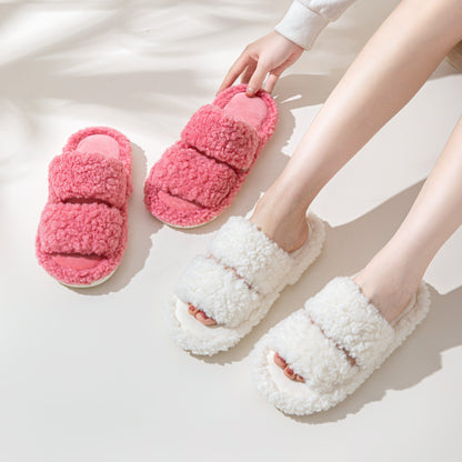 indoor fluffy slippers