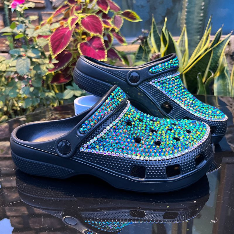 Wholesale Customization Handmade Bling Rhinestone Star Clogs