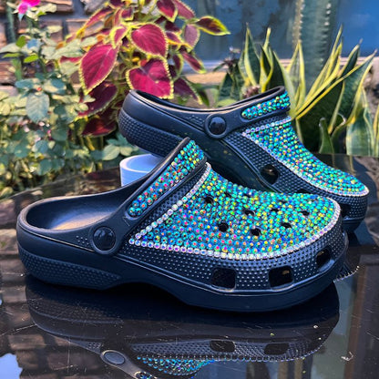 Wholesale Customization Handmade Bling Rhinestone Star Clogs