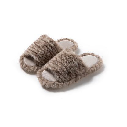Wholesale woman warm furry slippers