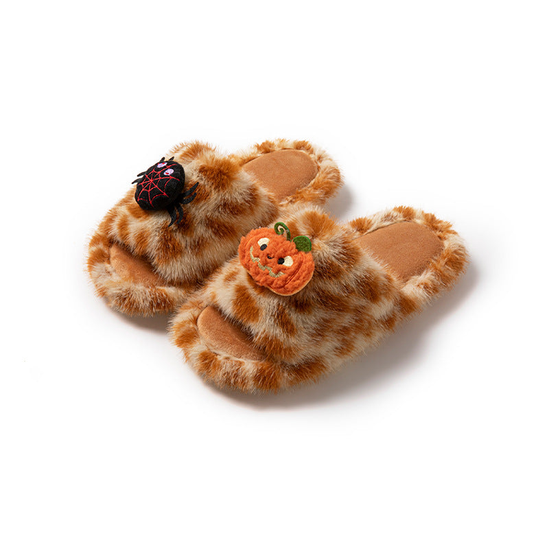Wholesale Saints' Day Halloween Funny Cartoon Plush Slippers