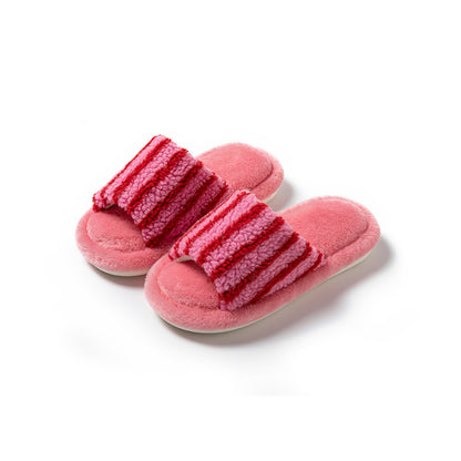 women's fluffy plush slippers home slippers