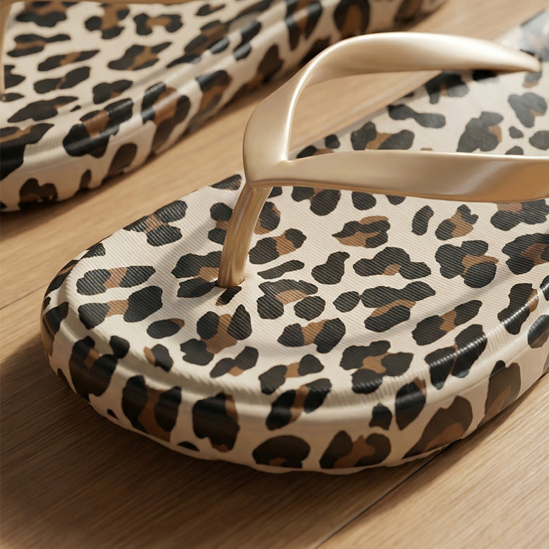 WholesaleEVA leopard print flip-flops slippers for women