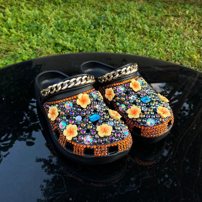Wholesale custom Handmade Bling Rhinestone Clogs EVA Slippers