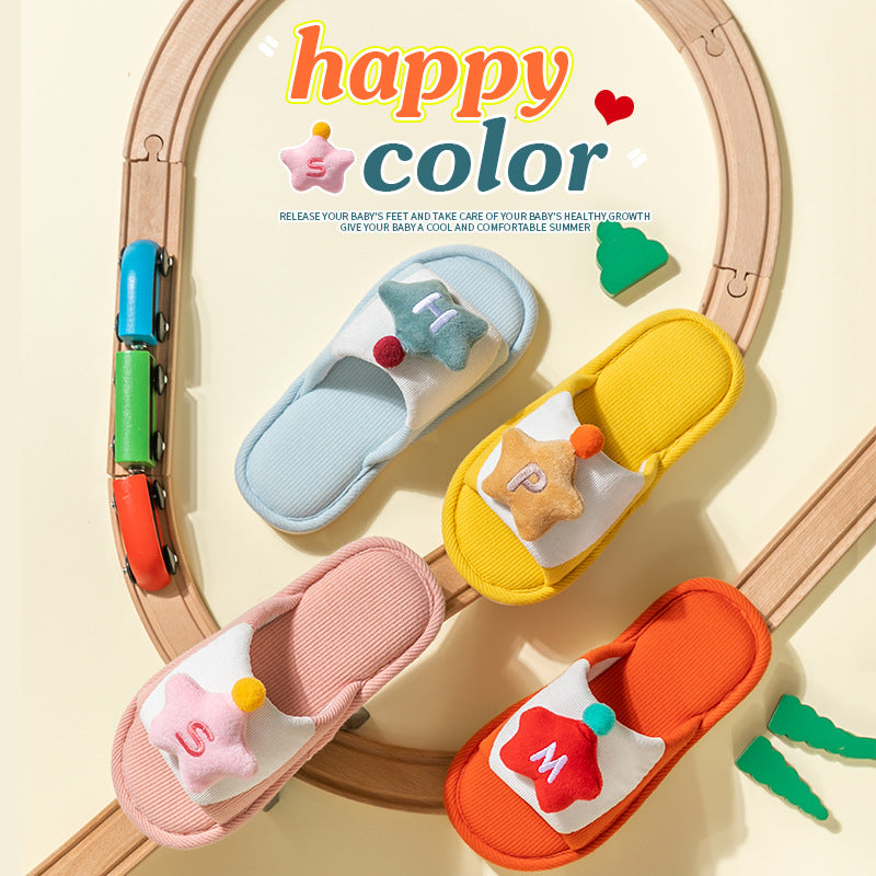 Wholesale Children's linen slippers