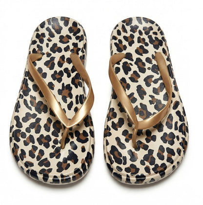 WholesaleEVA leopard print flip-flops slippers for women