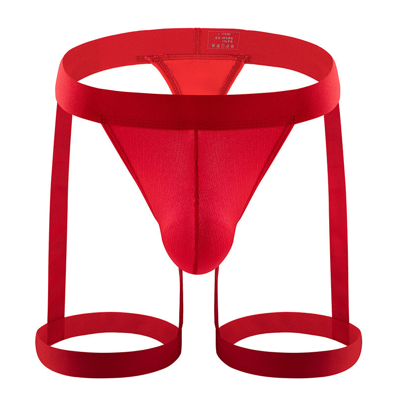Wholesale Men's Sexy Jockstrap Underwear Elastic Strap Mesh Thongs G-string Underpants