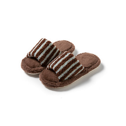 women's fluffy plush slippers home slippers