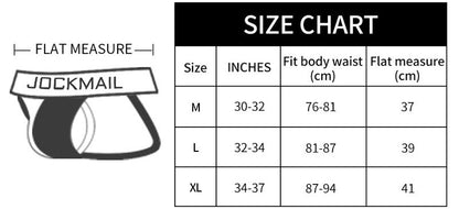 Wholesale Men's Cross V-Waistband Jockstrap Briefs Sexy Transparent Underwear