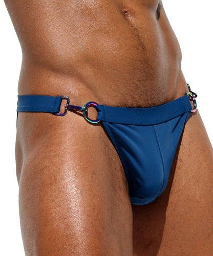 Wholesale Sexy Men's High Cut Tanga Swim Briefs Underwear JOCKMAIL Low-rise Bikini Panties