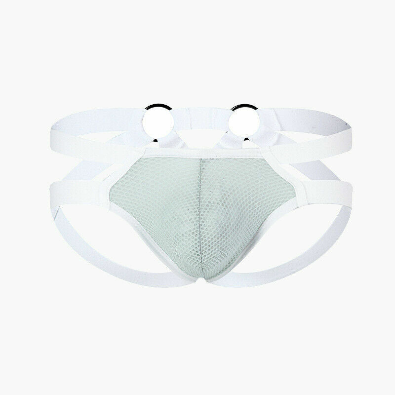 Wholesale Men's Sexy Jockstrap Underwear Elastic Strap Mesh Thongs G-string Underpants