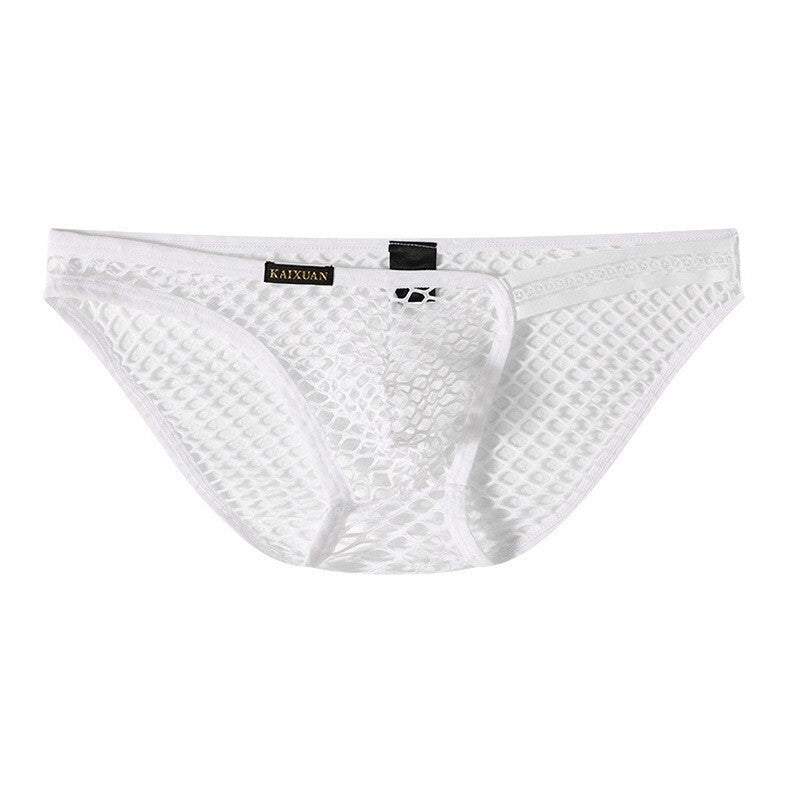 Wholesale Mens See-through Mesh Pouch Elastic Brief Panties Shorts Breathable Underwear