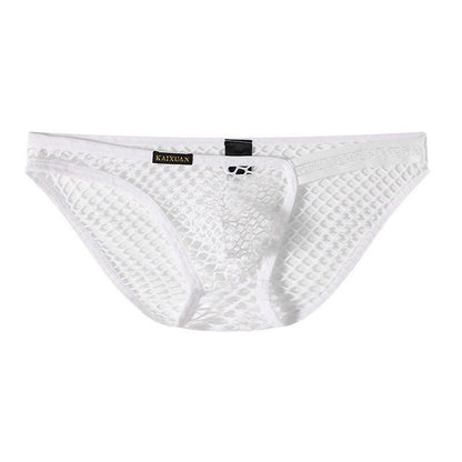 Wholesale Mens See-through Mesh Pouch Elastic Brief Panties Shorts Breathable Underwear
