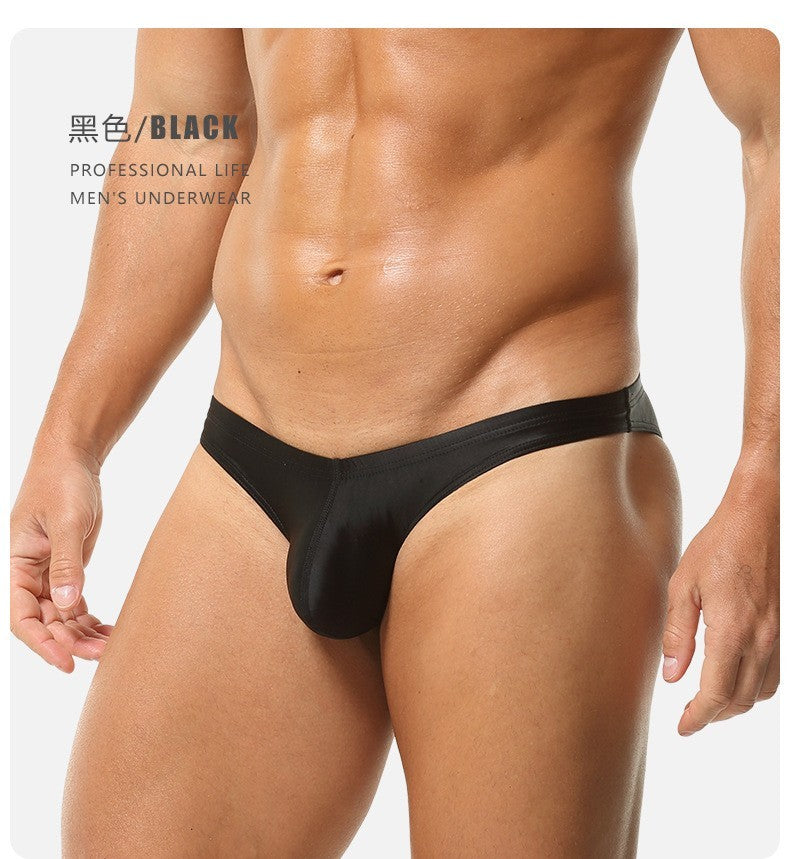 Wholesale Sexy Mens Low-rise U-convex Pouch Brief Panties Tight Fit Tanga Slips Underwear