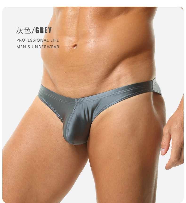 Wholesale Sexy Mens Low-rise U-convex Pouch Brief Panties Tight Fit Tanga Slips Underwear