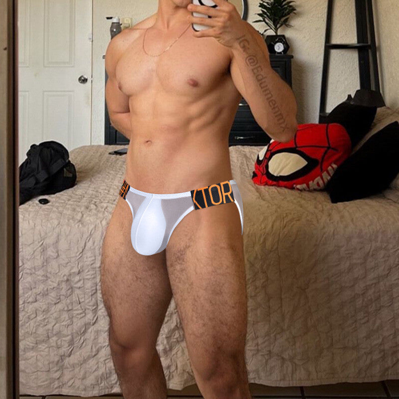 Wholesale Sexy Men's Transparent High Cut Tanga Briefs Bikini Panties Low-rise Underwear