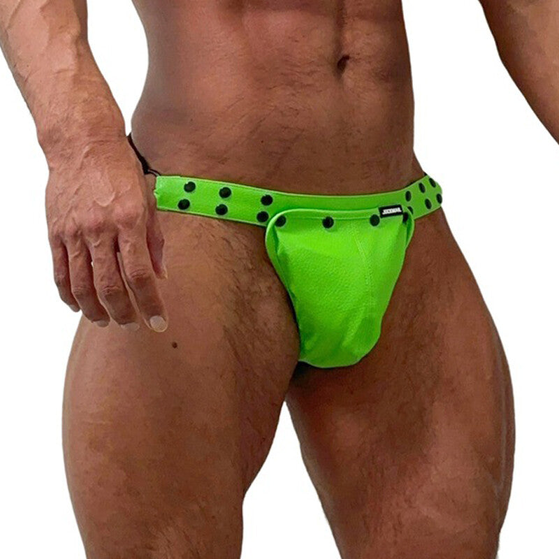 Wholesale Sexy Men's Nylon Jockstrap Lingerie Underwear Thongs with Removable Big Pouch