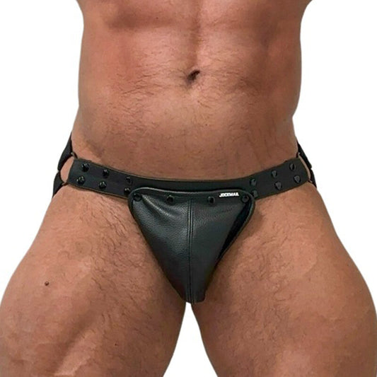 Wholesale Sexy Men's Nylon Jockstrap Lingerie Underwear Thongs with Removable Big Pouch