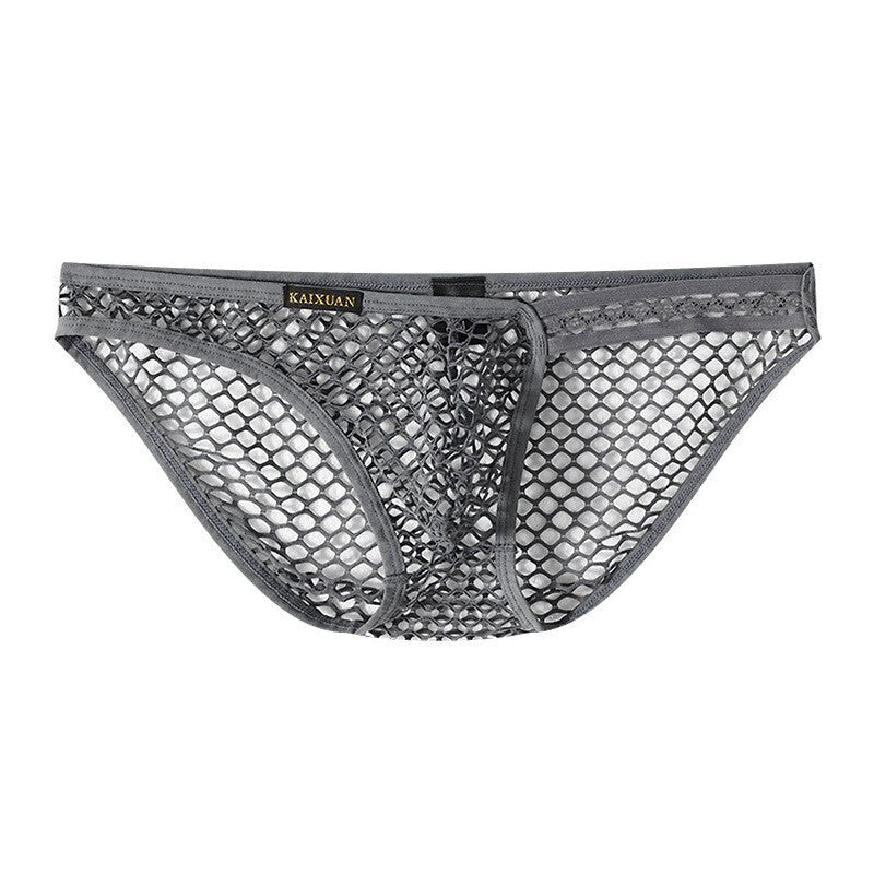 Wholesale Mens See-through Mesh Pouch Elastic Brief Panties Shorts Breathable Underwear