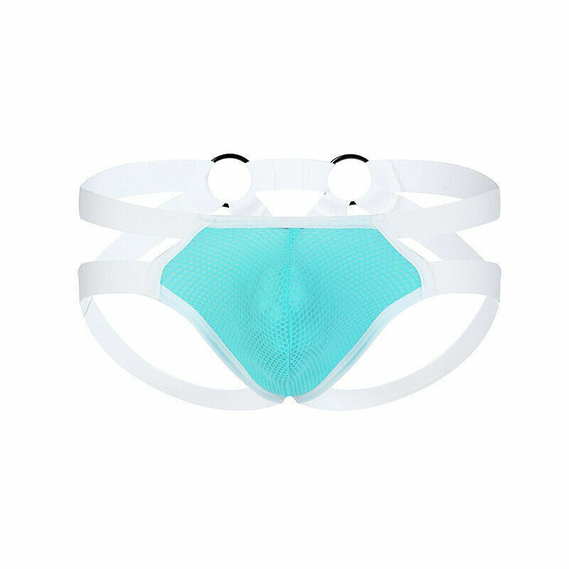Wholesale Men's Sexy Jockstrap Underwear Elastic Strap Mesh Thongs G-string Underpants