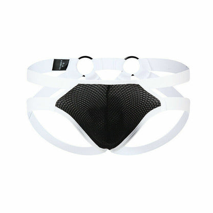 Wholesale Men's Sexy Jockstrap Underwear Elastic Strap Mesh Thongs G-string Underpants